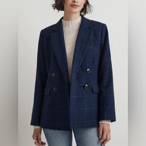 NEW MADEWELL The Rosedale Blazer in Plaid 0